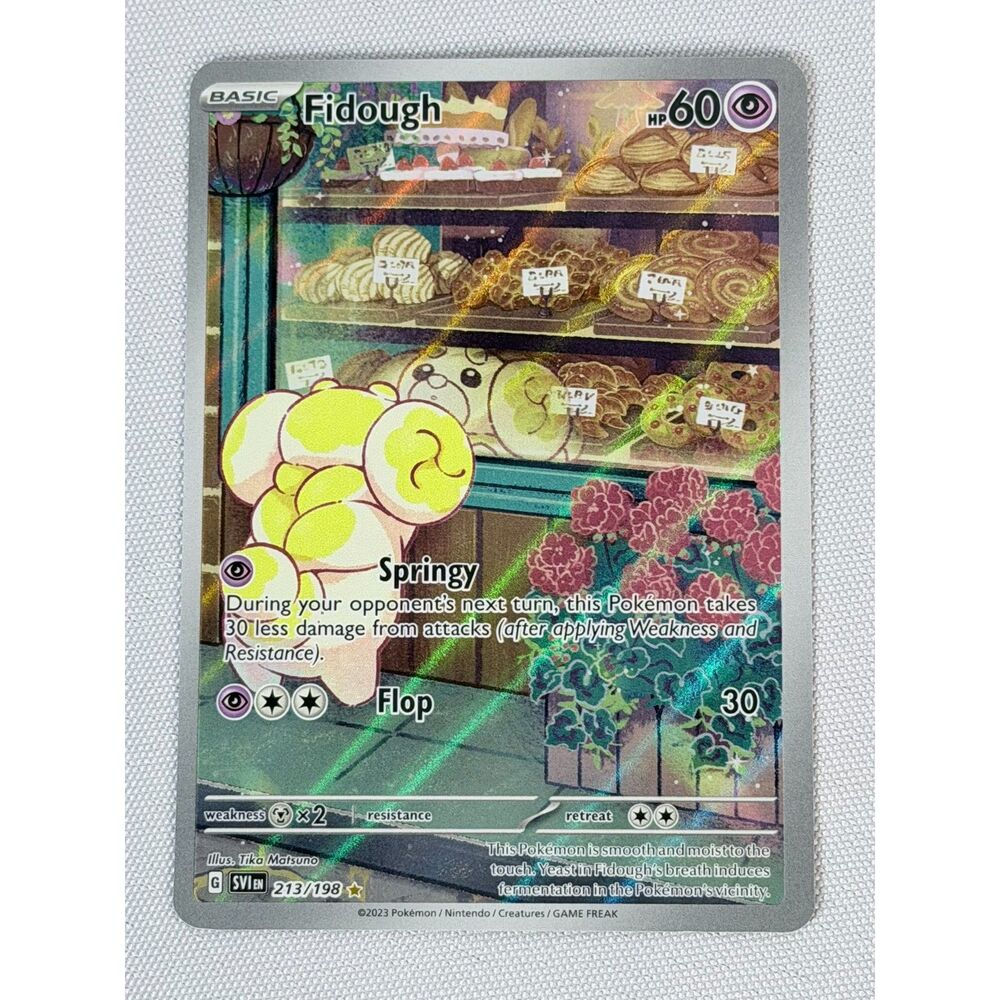 Pokemon Fidough Card 213/198 Scarlet and Violet Base Set Illustration Rare
